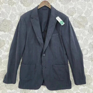 NEW Stitch Fix  Artafact Men's Knit‎ Blazer Navy Blue Size L 2759